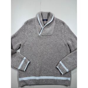 Hackett London Shawl Collar Wool/Cashmere Sweater‎ made in Italy